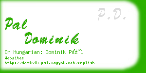 pal dominik business card